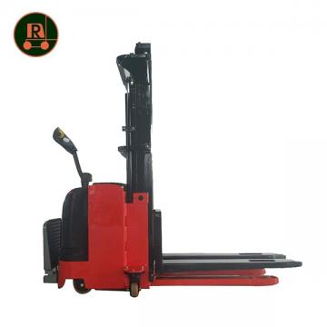 Composite walk type full electric pallet stacker very narrow aisle reach truck hot sale 5t rough terrain forklift